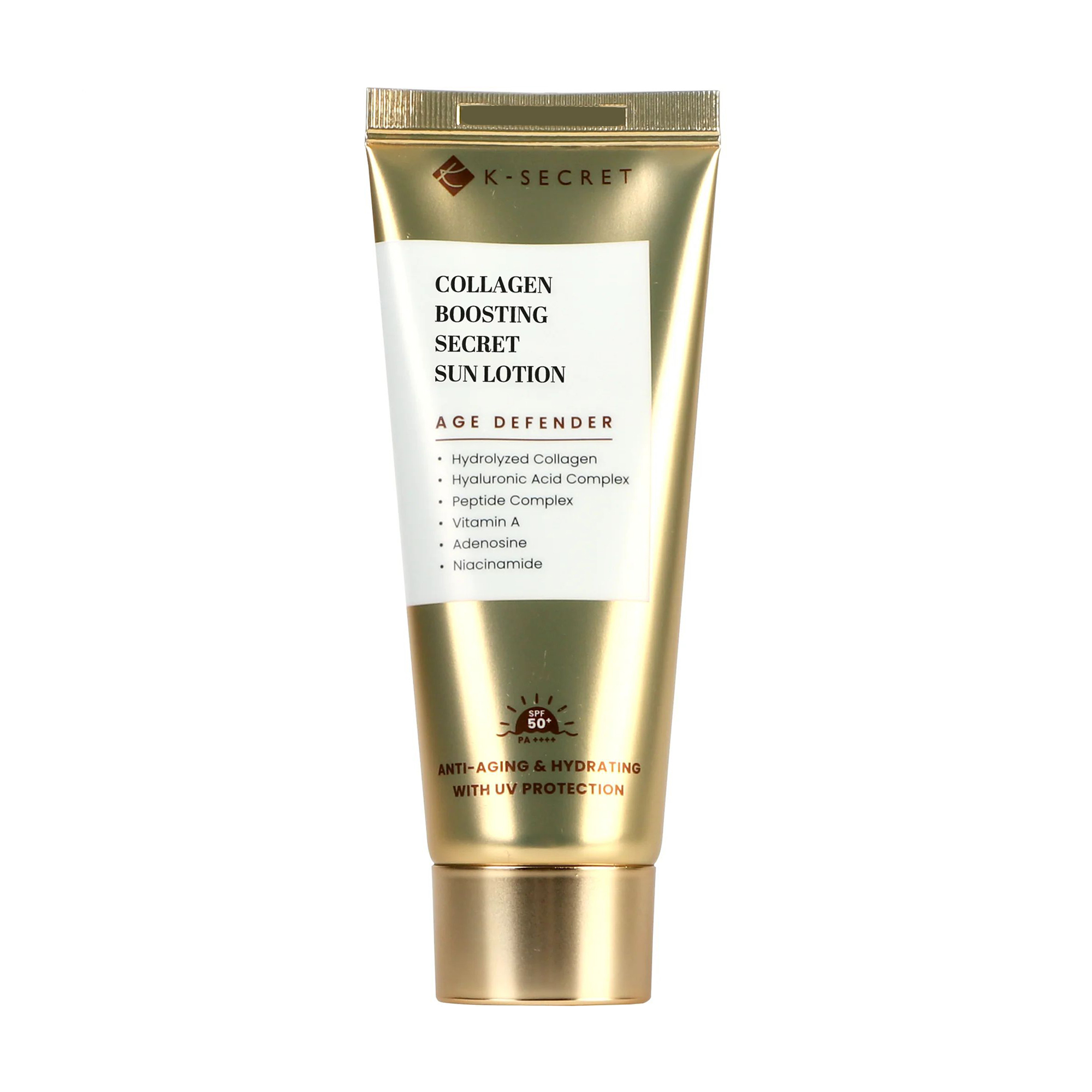 Сонцезахисний лосьйон для обличчя K-SECRET Collagen Boosting Secret Sun Lotion, SPF 50+ PA++++, 60 мл